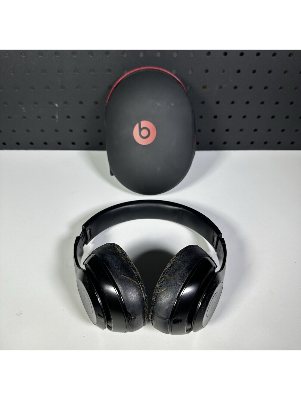 Beats Studio3 Wireless Over-Ear Headphones Black Red Tested